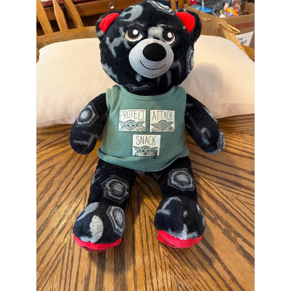Build-A-Bear Star Wars First Order Bear Plush with Grogu Protect Attack Shirt